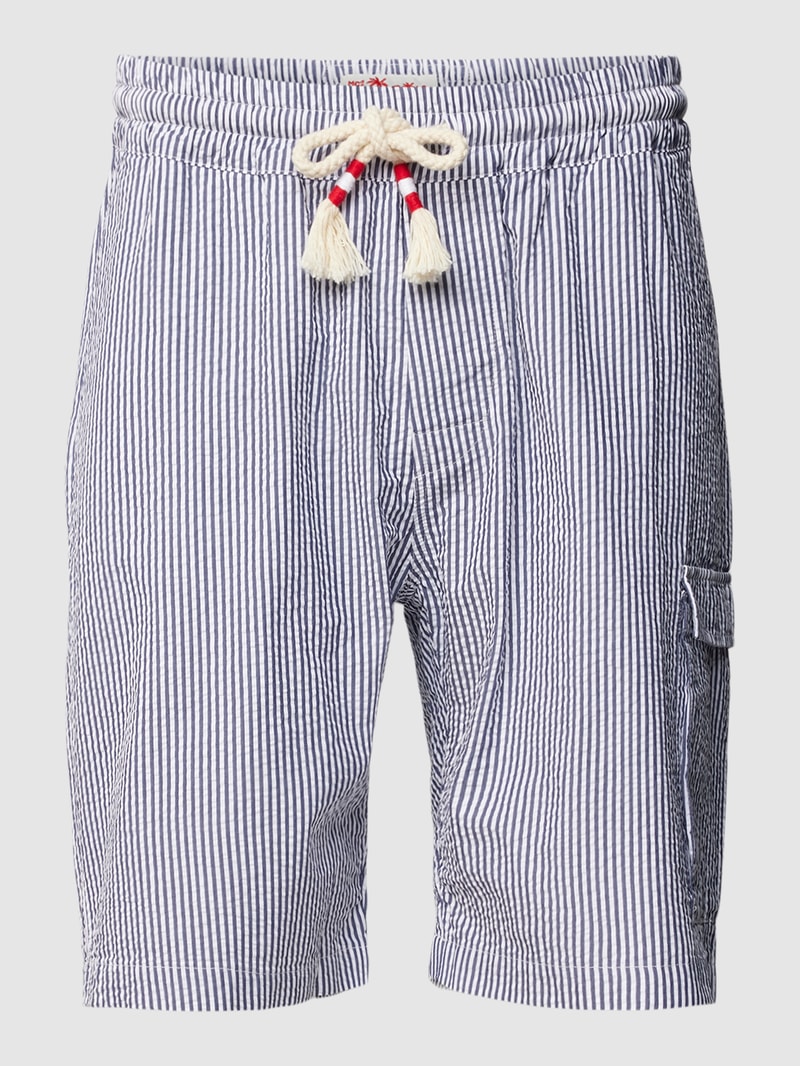 Bermudas mit Streifenmuster Modell 'MARSEILLE' in blau