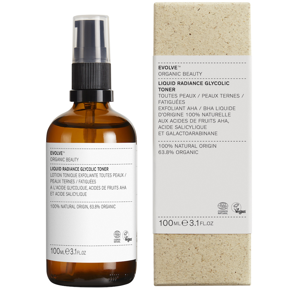 evolve organic beauty LIQUID RADIANCE GLYCOLIC TONER Exfoliant liquide