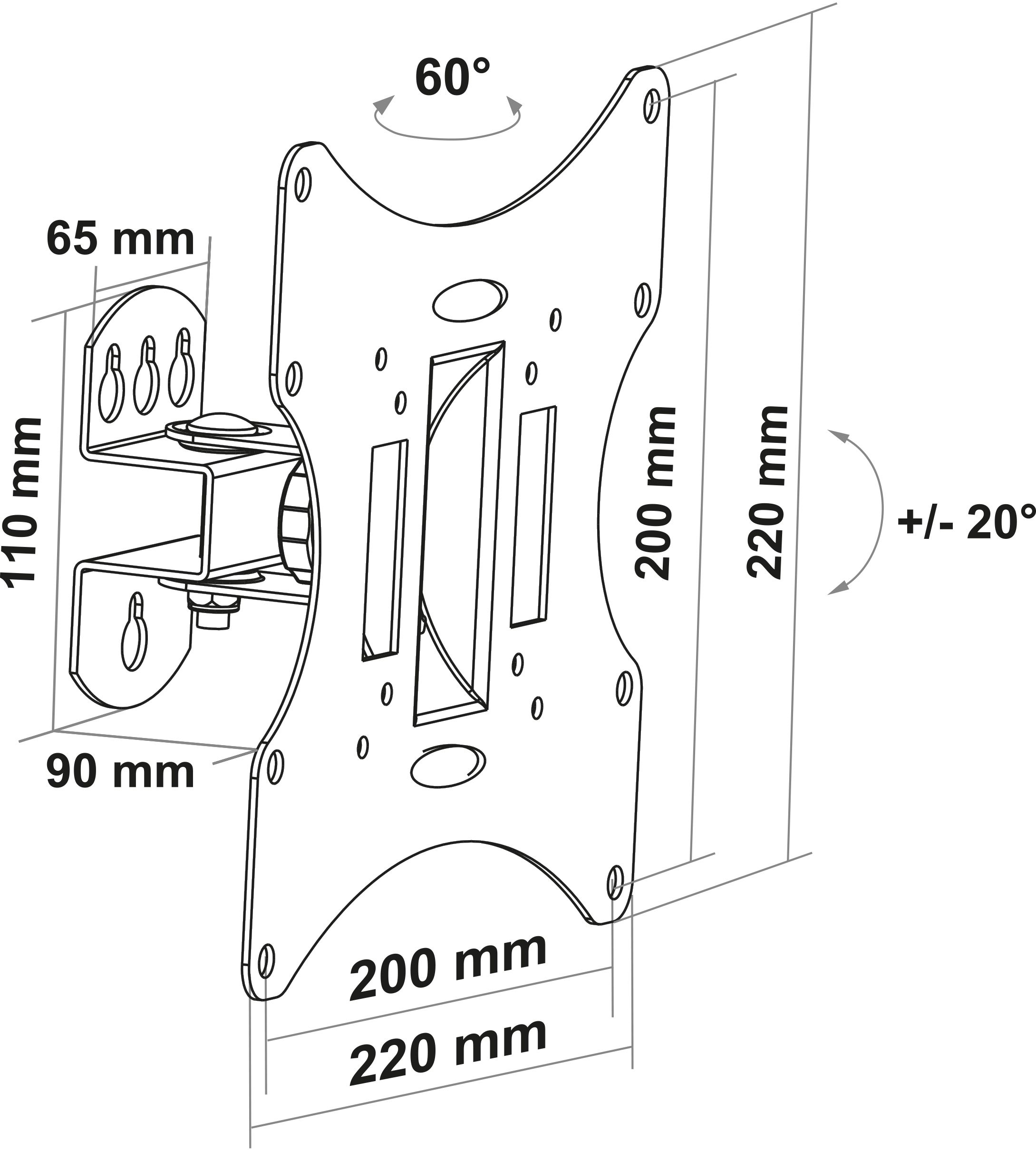 Schwaiger LWH030 TV Wandhalter