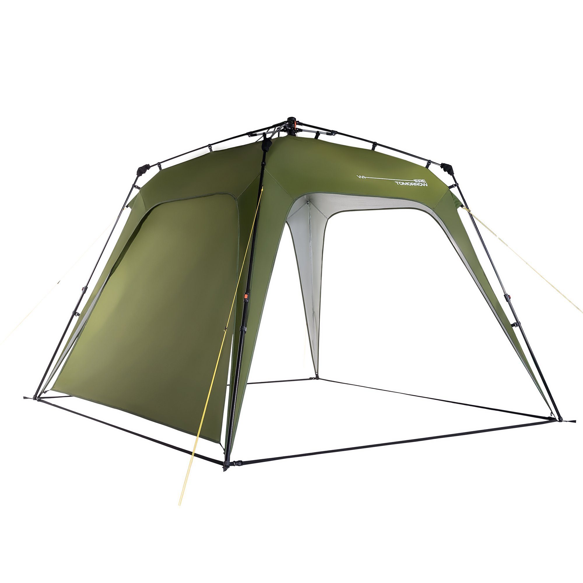 Lumaland Pavillon aufgebaut in unter 2 Minuten, 2,5 x 2,5m Camping Partyzelt Zelt robust wasserdicht