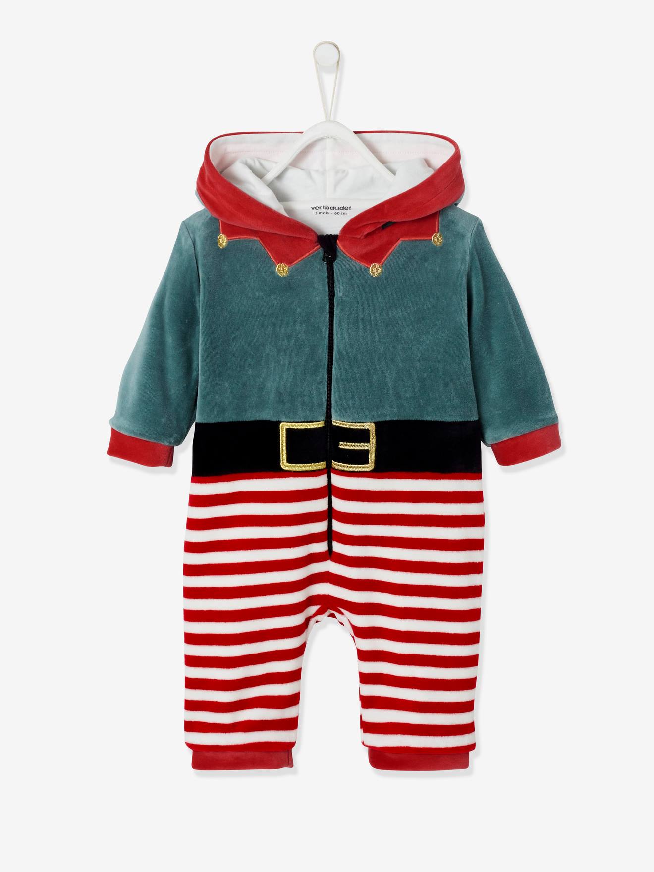 Vertbaudet Baby Overall, Onesie WICHTEL - rot