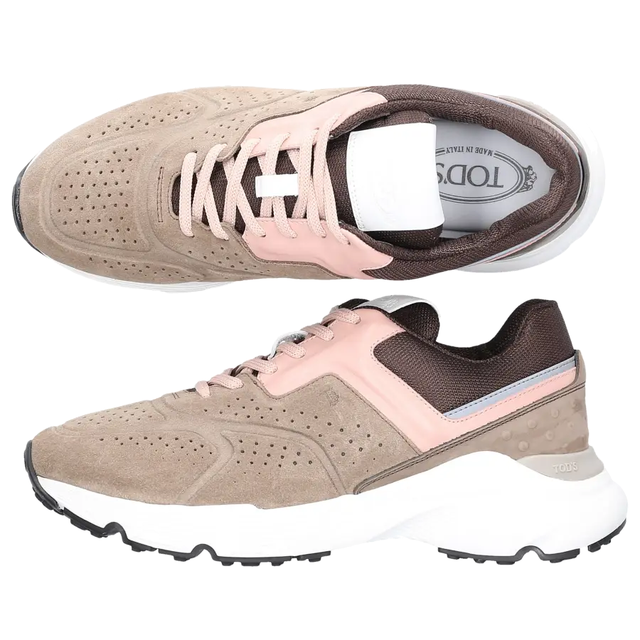 Tod's - Sneaker low SPORTIVO Veloursleder - beige
