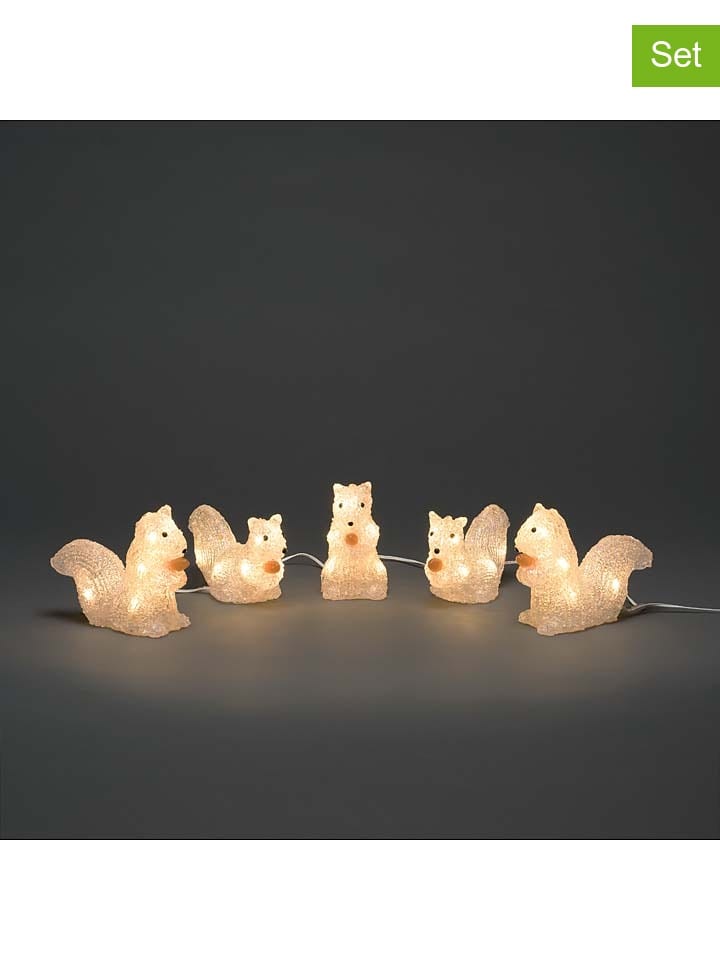 Konstsmide 5er-Set: LED-Dekoleuchten ''Squirrels'' in Warmweiß - (H)12 cm günstig kaufen onesize