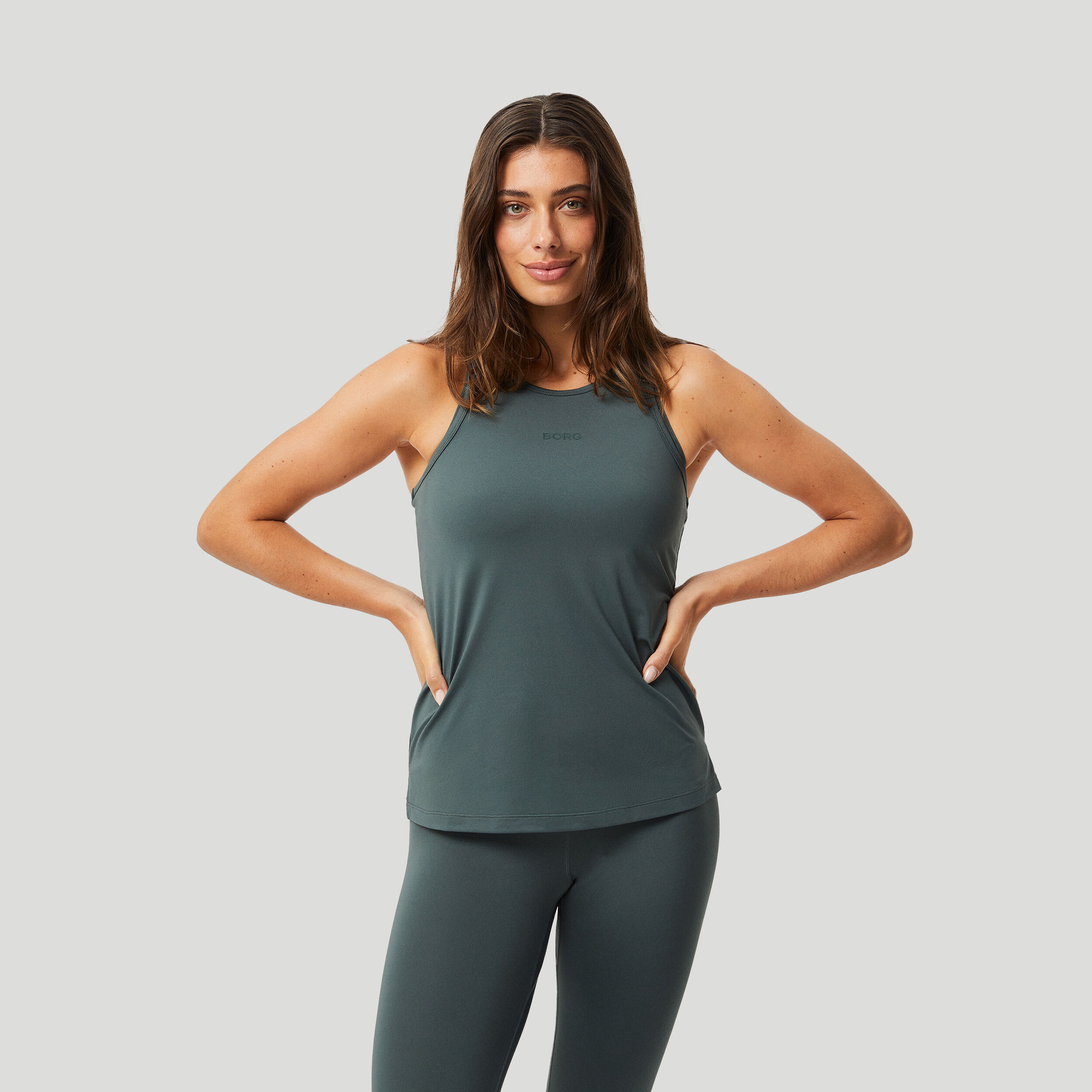 Racerback Tank-Top Damen - Dunkelgrün