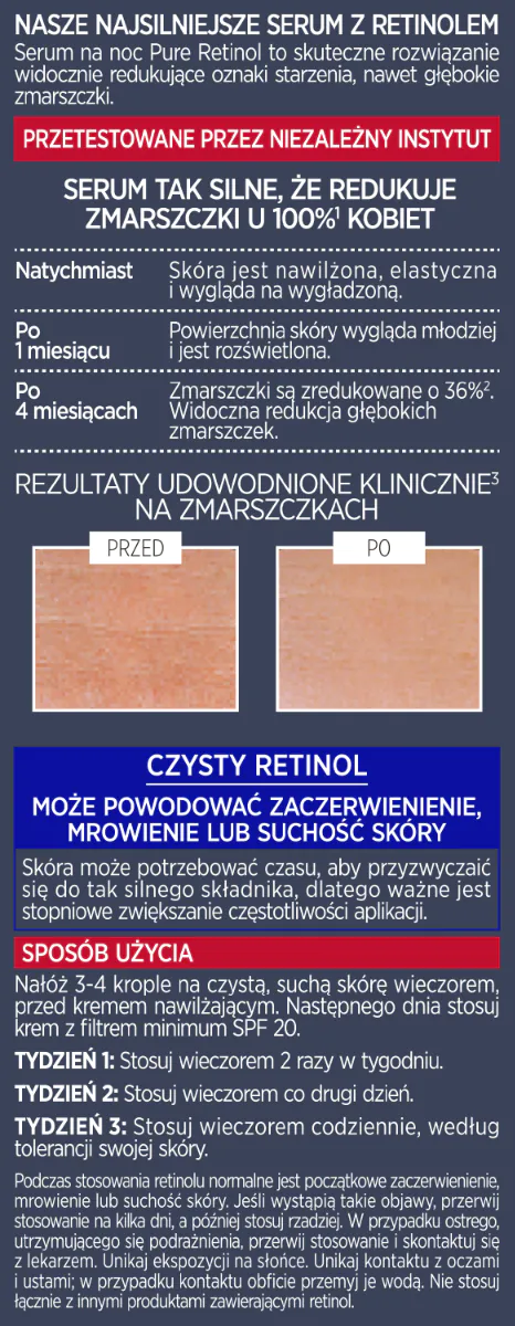 „L'Oréal Paris De Revitalift Laser Pure Retinol“ naktinis veido serumas