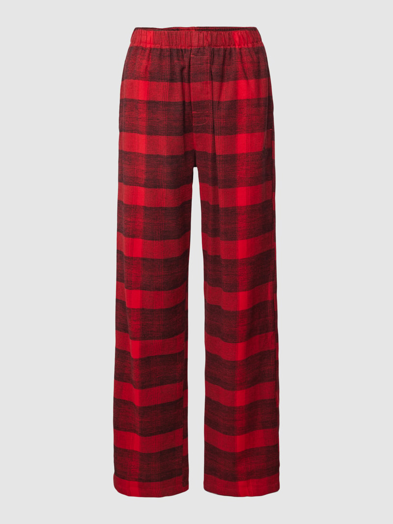 Pyjama-Hose mit Tartan-Karo in rot