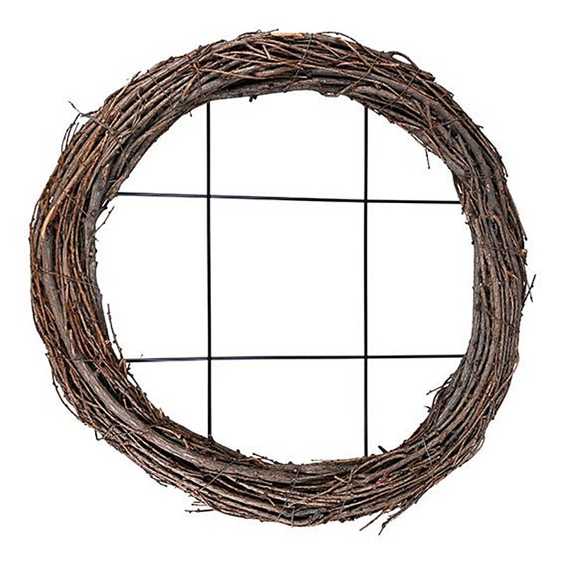 Krans ø 40 cm m/gitter til dekor