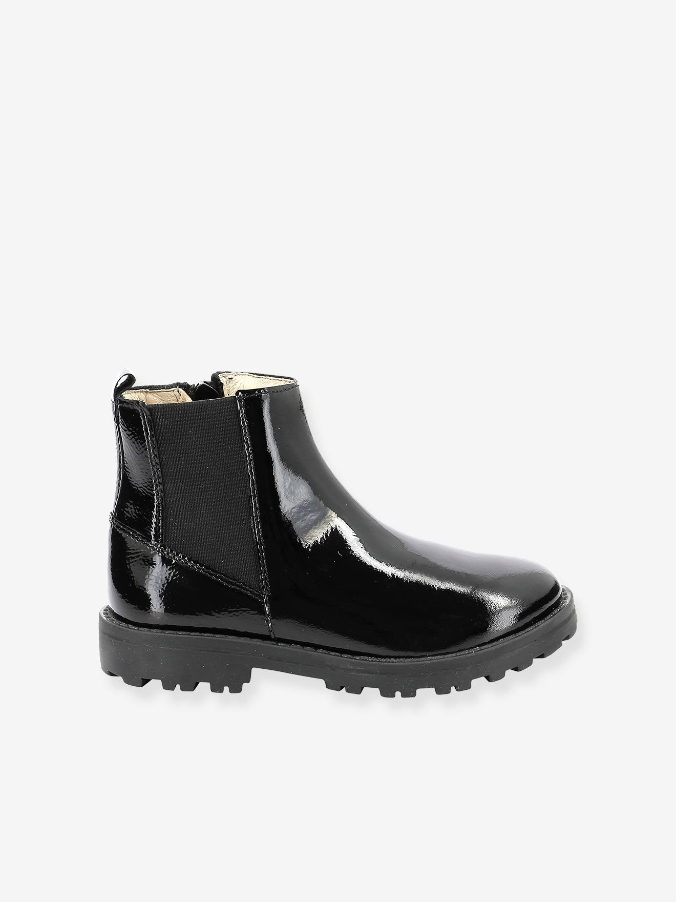 Boots cuir fille Groofit KICKERS® gris