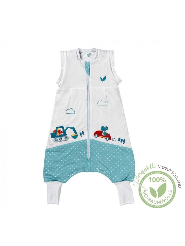 SlumberOrganix Bio Schlafsack mit Füßen, 1.0 Tog in Blau günstig kaufen 74/80