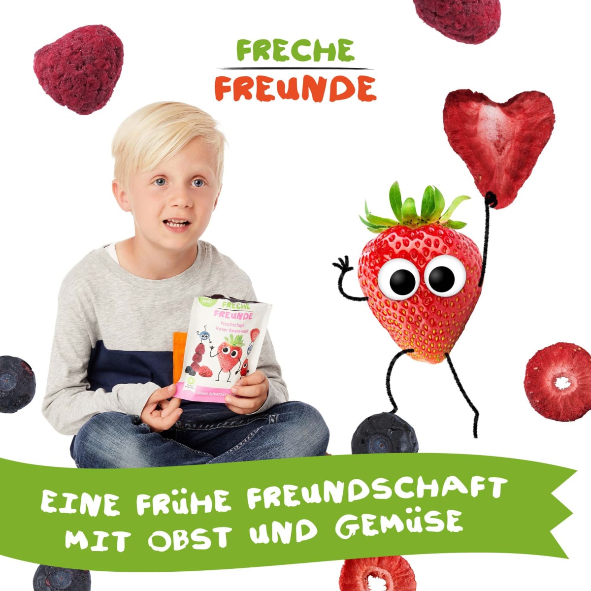 Kindersnack Fruchtchips Roter Beerenmix, ab 3 Jahren, 10 g