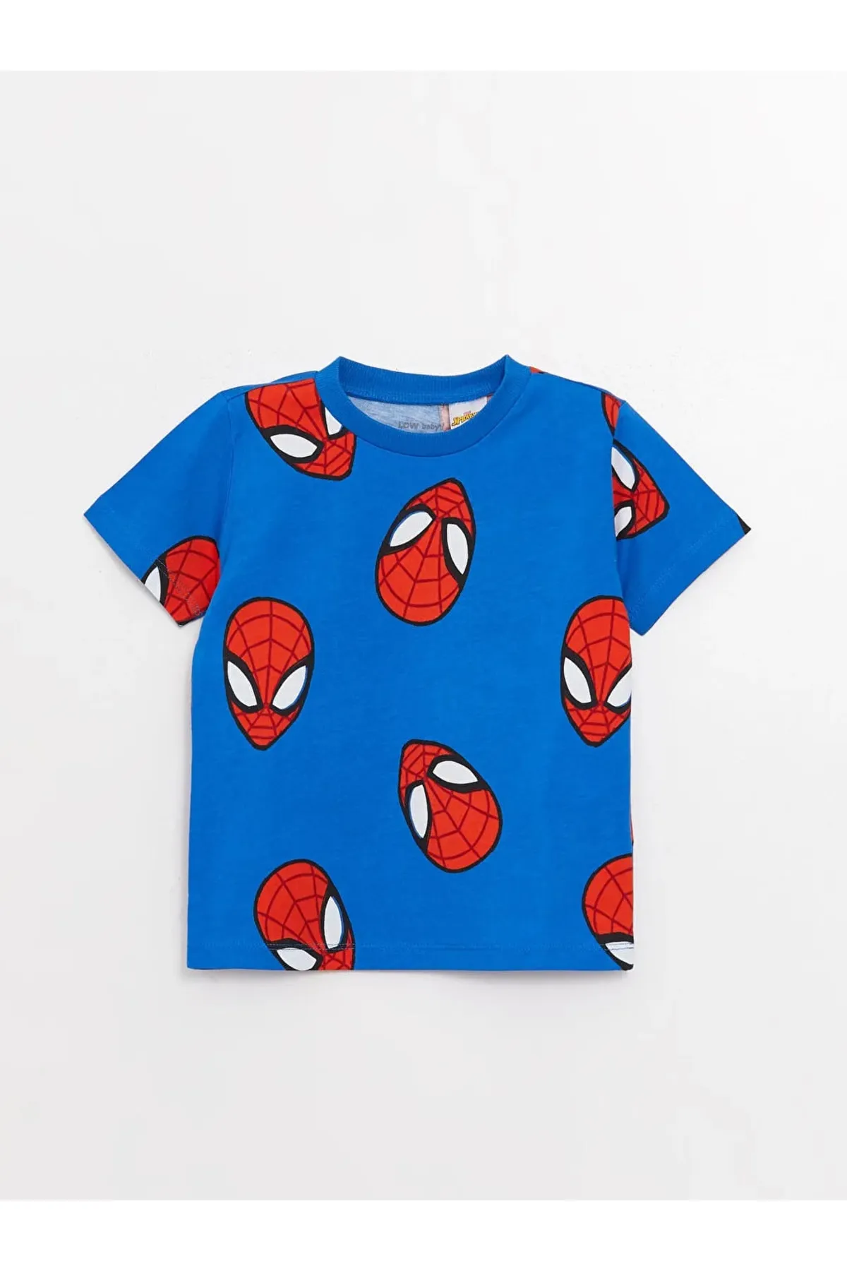 LC Waikiki  Lcw Baby Jungen T-Shirt und Shorts, Rundhalsausschnitt, kurzärmlig, Spiderman-Aufdruck, 2-teilig