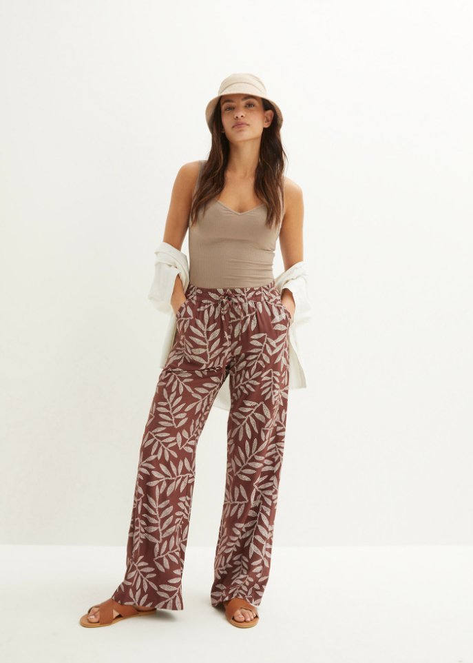 Bedruckte Palazzo-Hose
