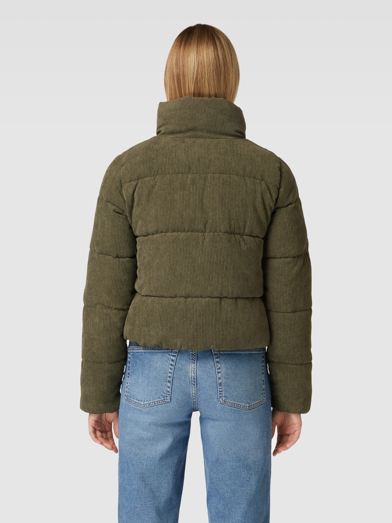 Cordjacke mit Stehkragen Modell 'NEWDOLLY' in olivgrün