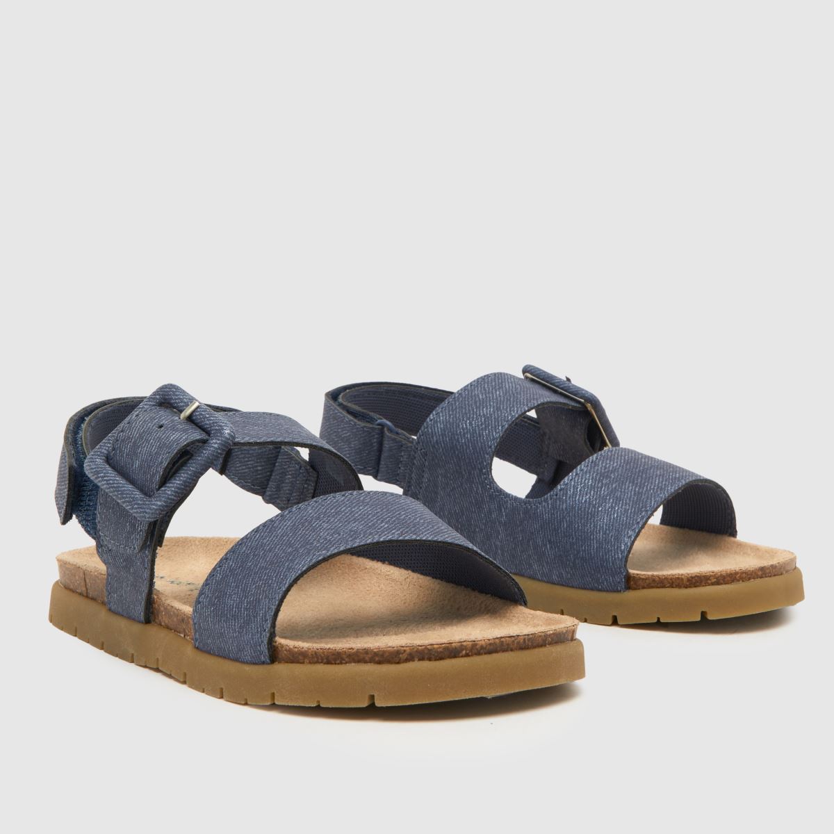 Schuh marinblå Tully fotbäddsandaler för flickor