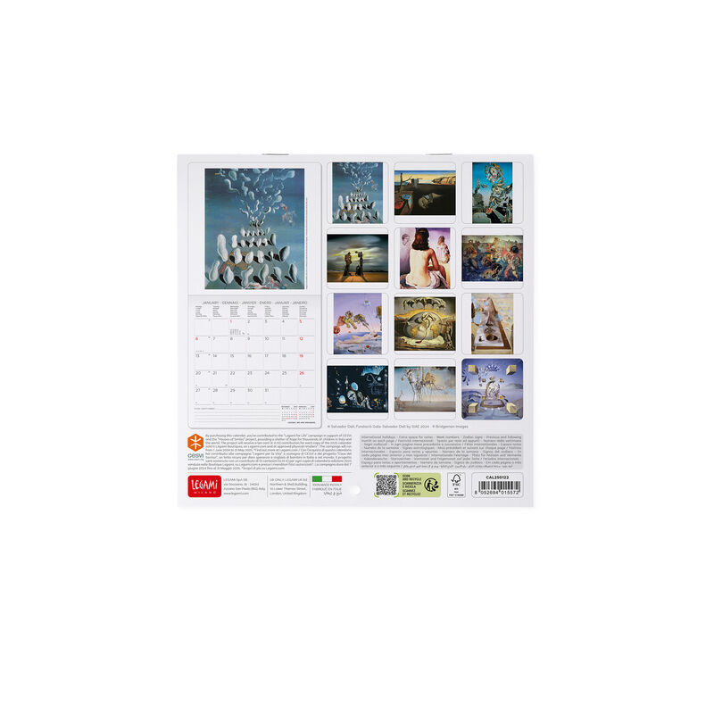Calendario de pared 2025 - 18 x 18 cm