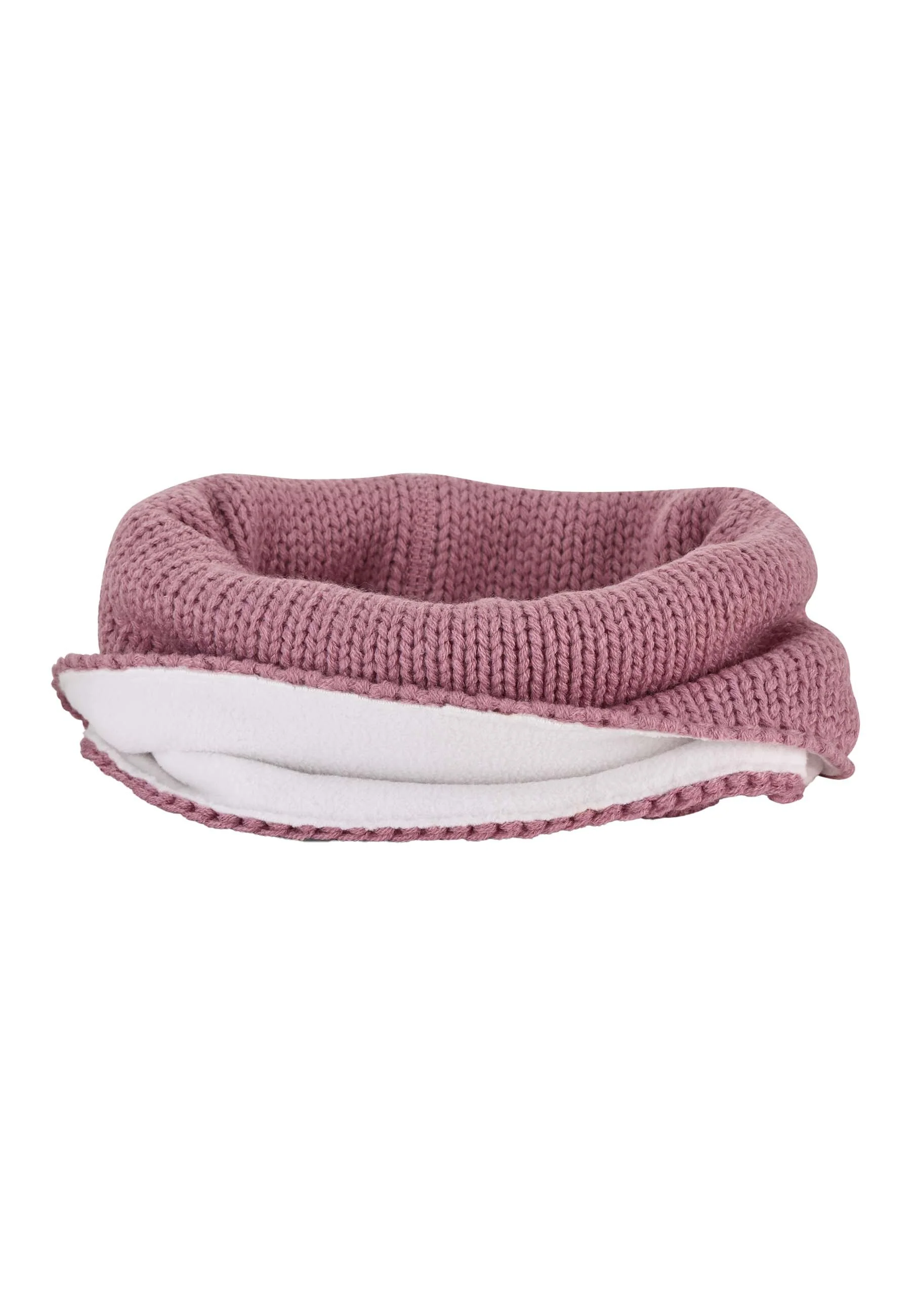Strick-Schlupfschal glatt, mit Microfleece Futter