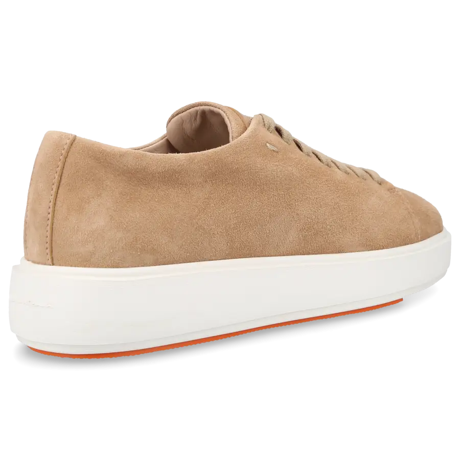 Santoni - Sneaker low 60994 Veloursleder - beige