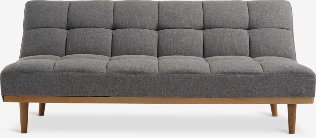 NEJEDE Sofá cama NEJEDE, tecido cinza claro