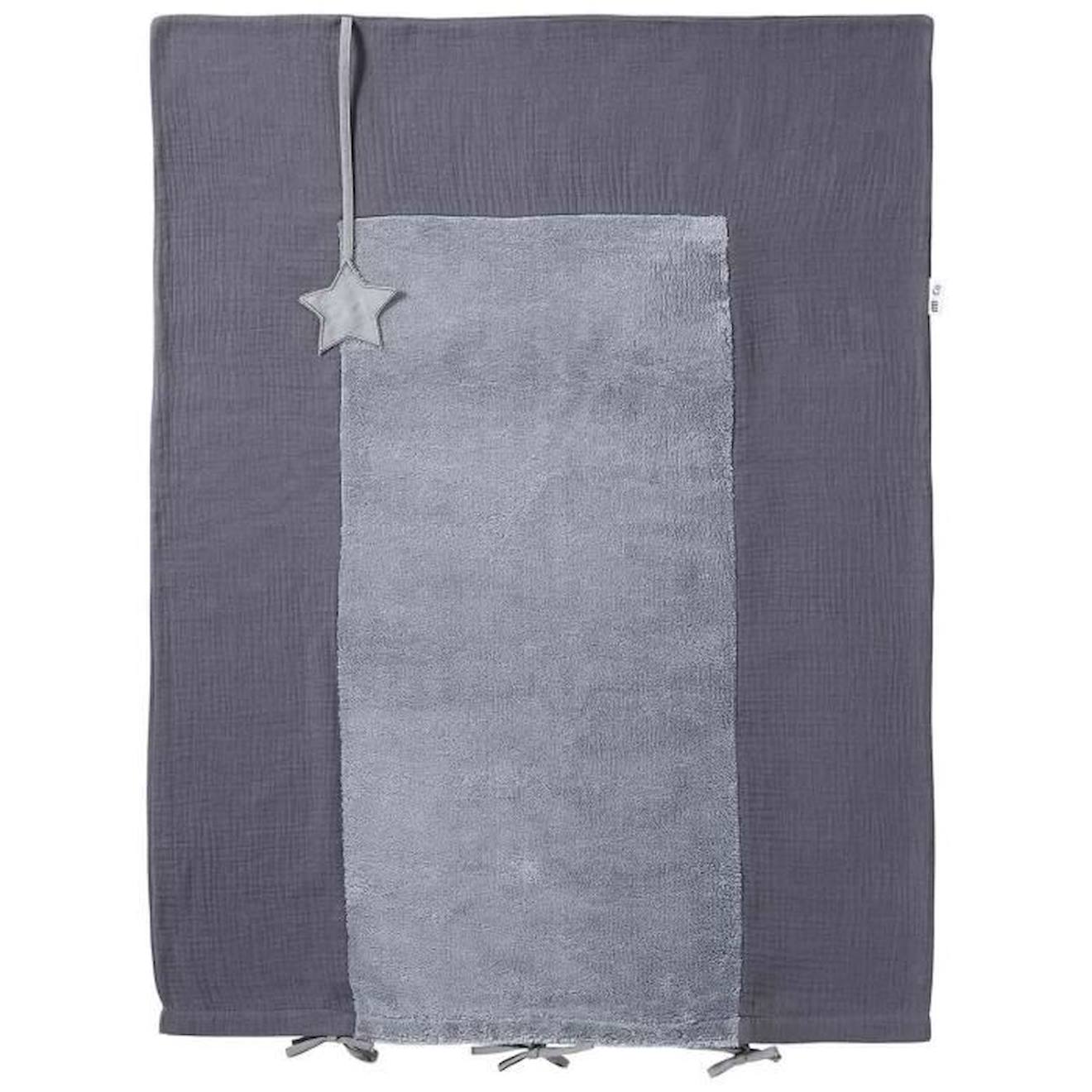 Housse pour matelas à langer en gaze de coton Gris TU gris