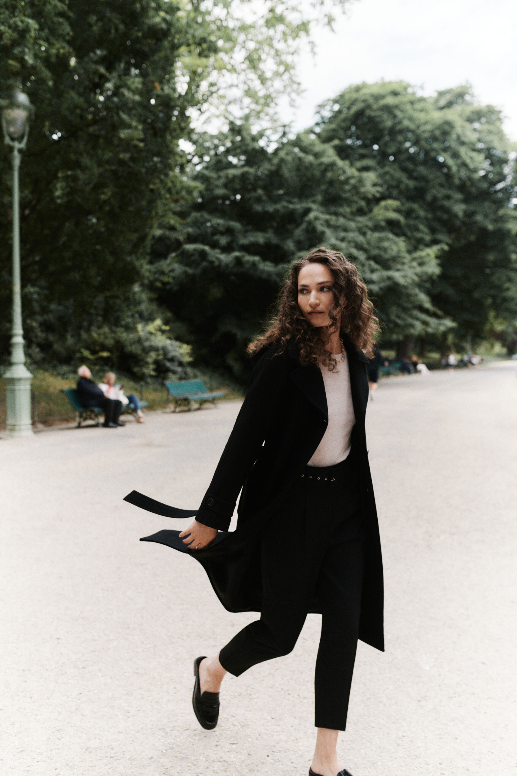 manteau quentin noir femme