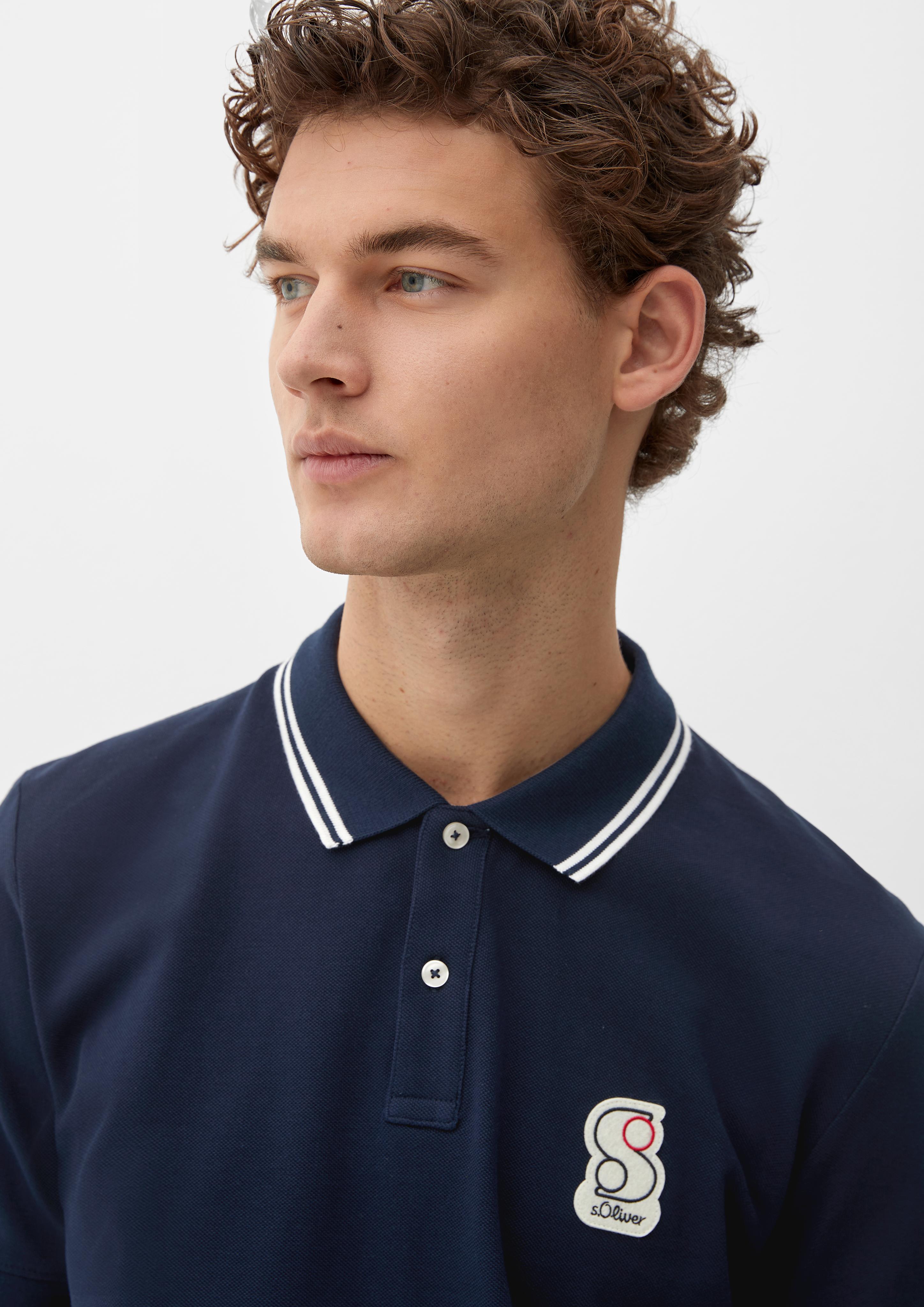 Poloshirt mit Labelpatch  2132729-5955