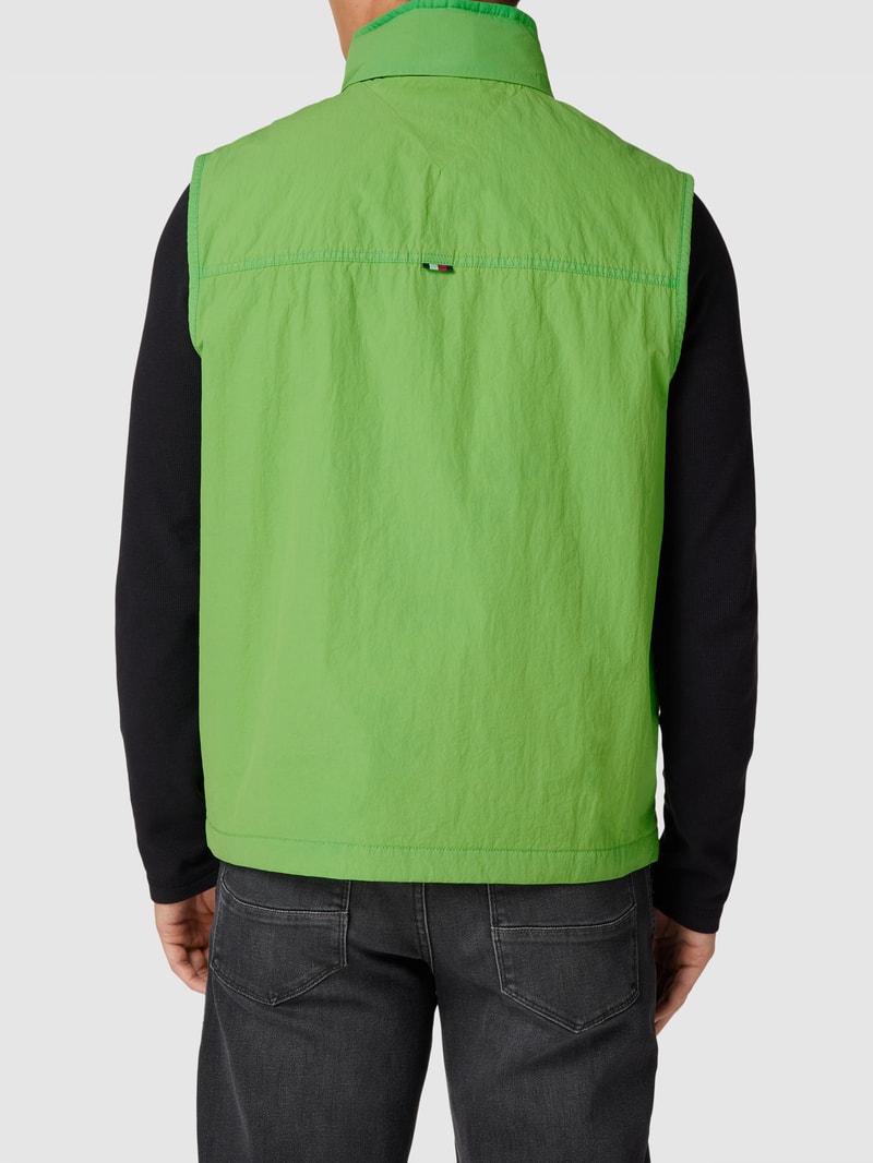 Weste mit Label-Patch in grasgrün