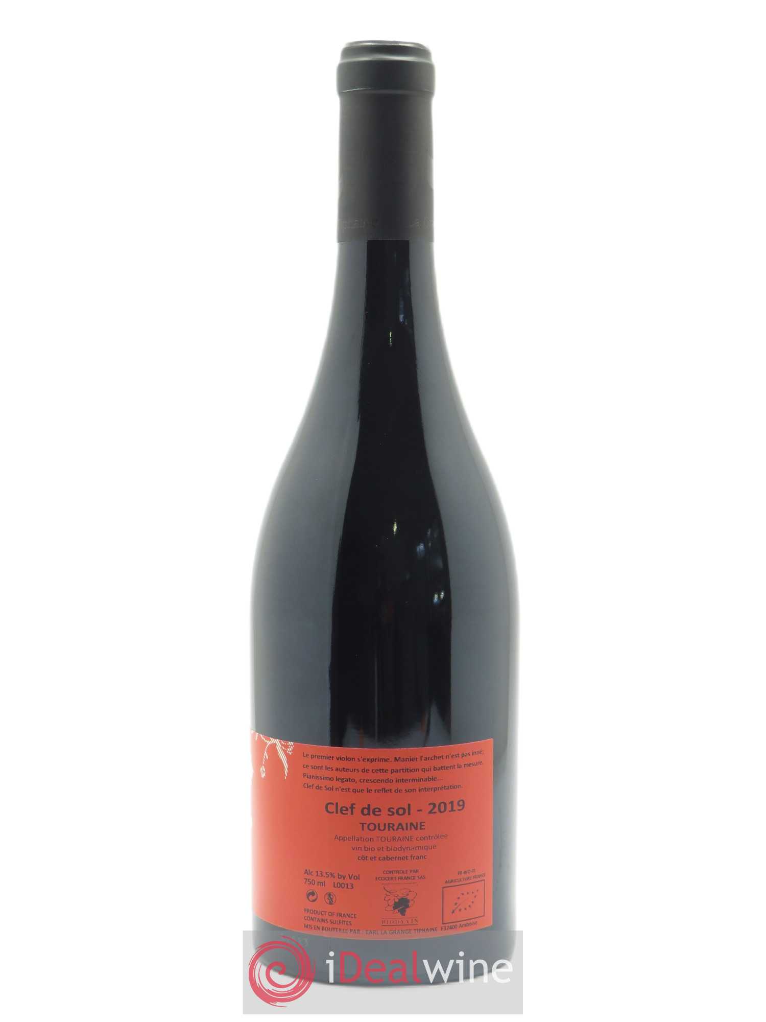 Touraine-Amboise Clef de Sol La Grange Tiphaine  2019 - Lot de 1 Bouteille