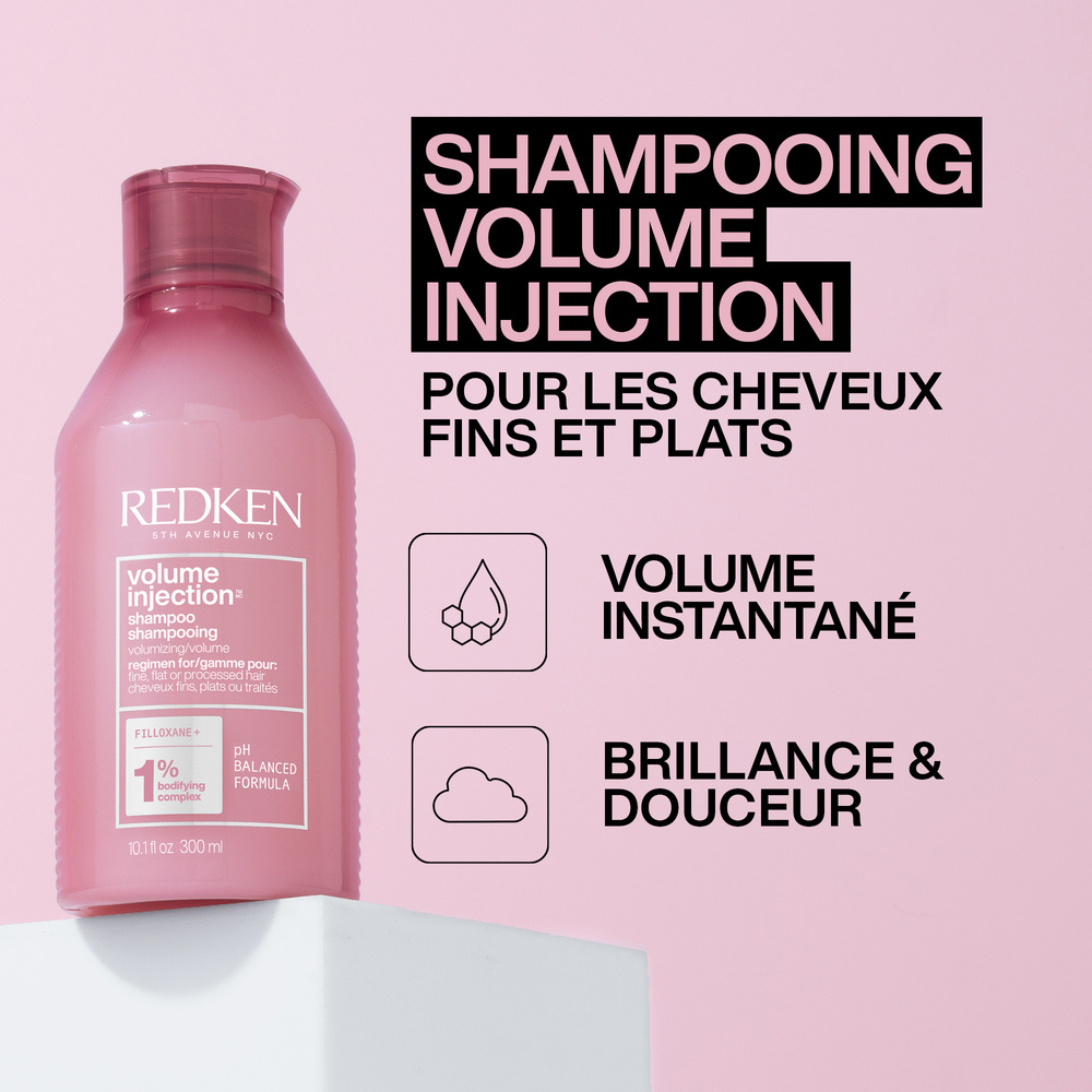 Redken Volume Injection Shampoing volumisant cheveux fins et plats