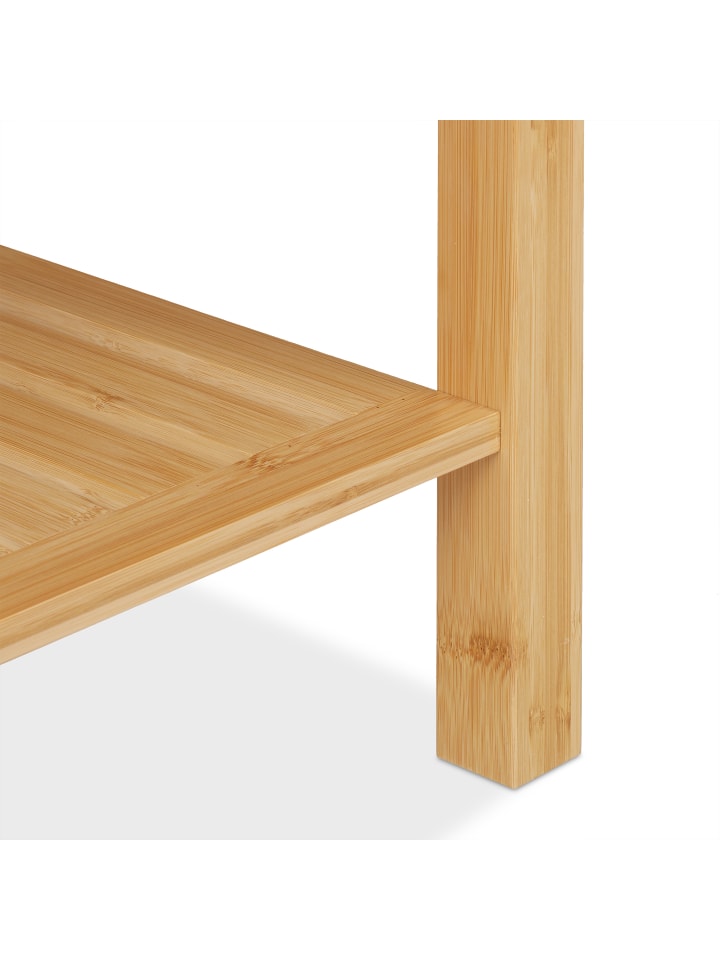 relaxdays Badhocker in Natur - (B)75 x (H)45 x (T)40,5 cm günstig kaufen onesize