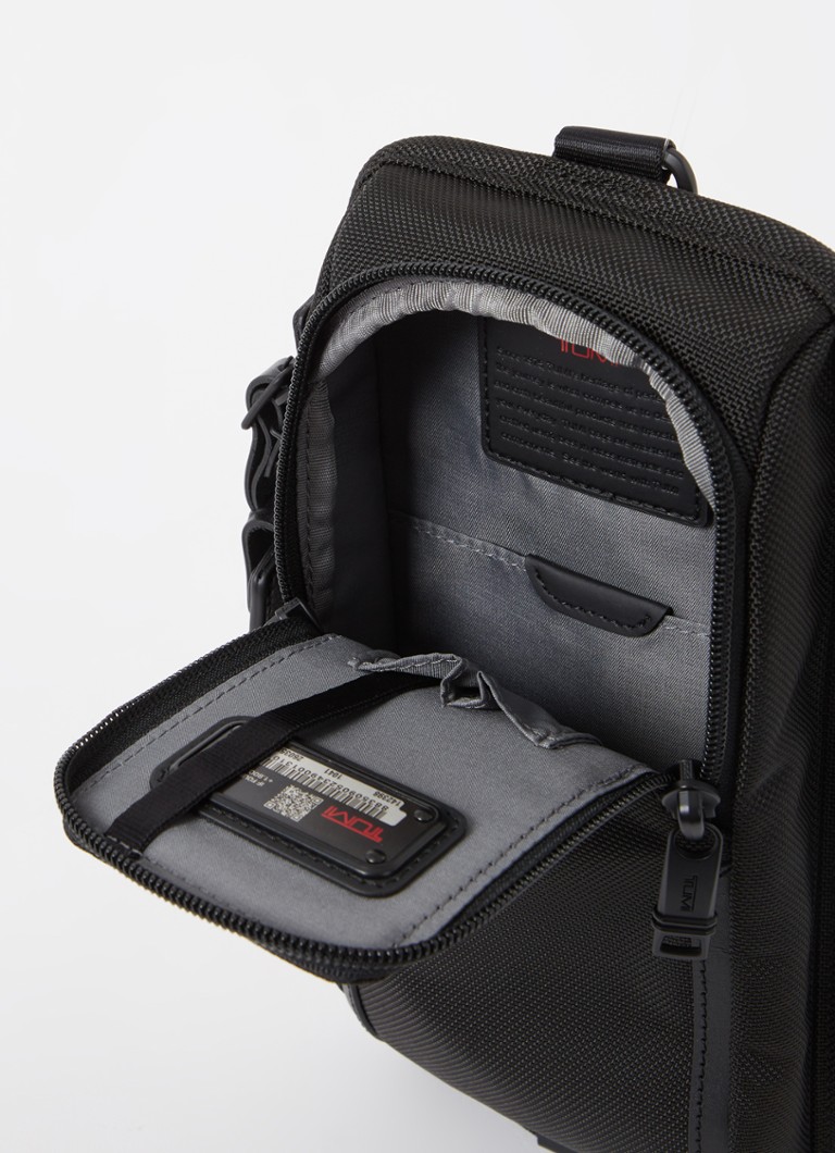 Borsa a tracolla Tumi Alpha 3 Compact con dettagli in pelle