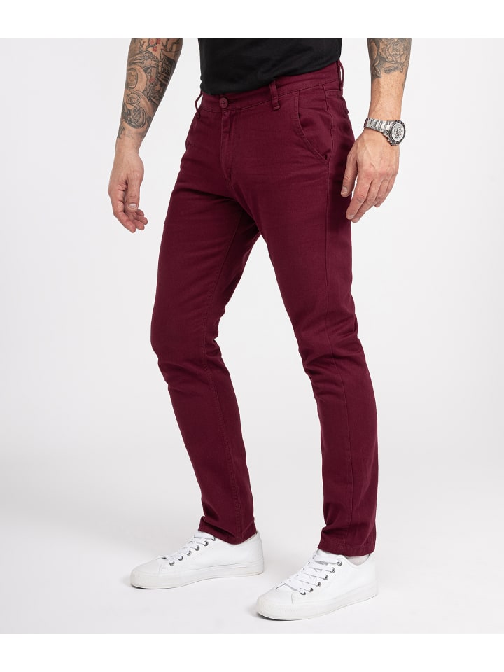 Rock Creek Chino in Weinrot günstig kaufen