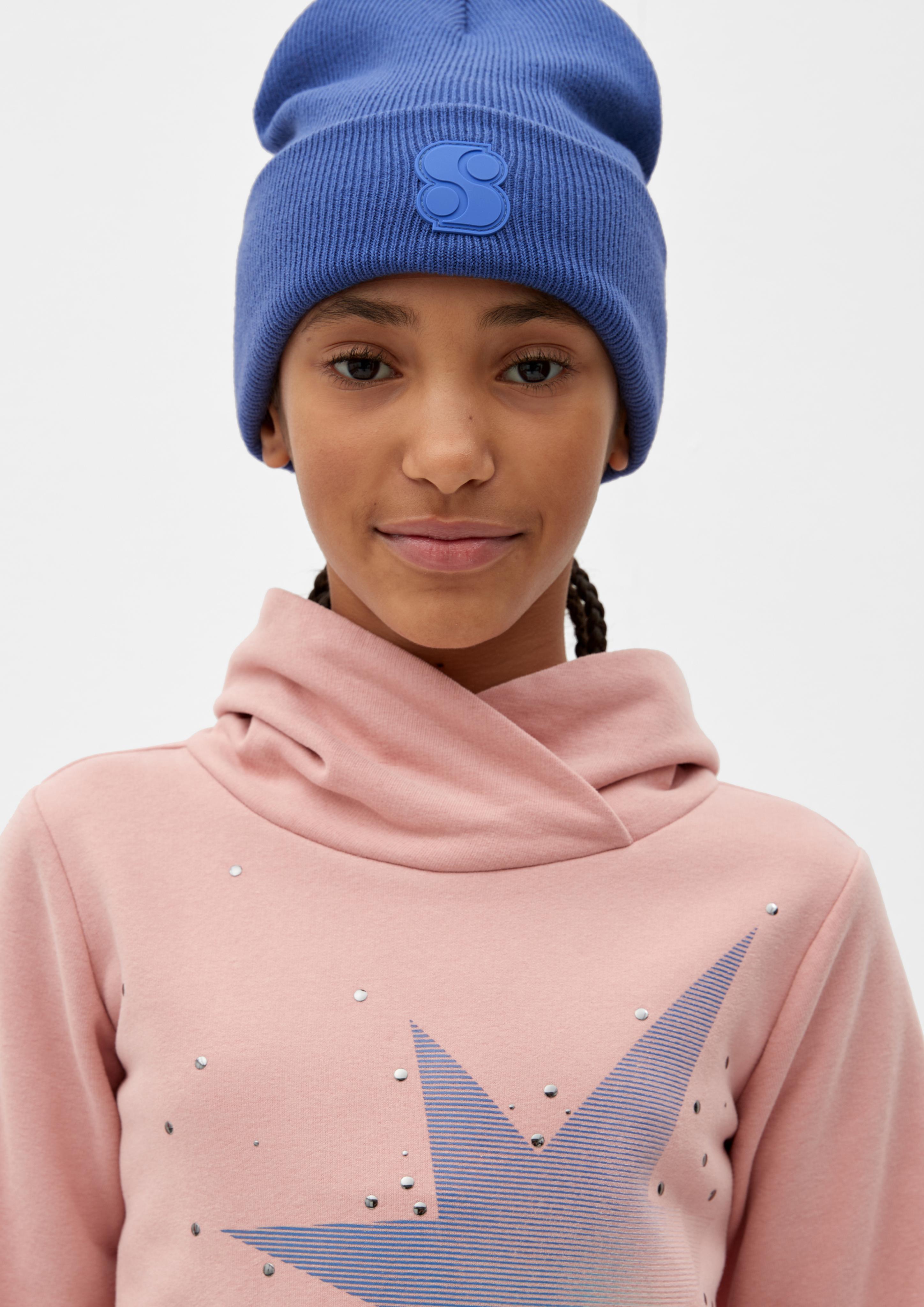 Strickmütze mit Label-Patch  2123528-5590
