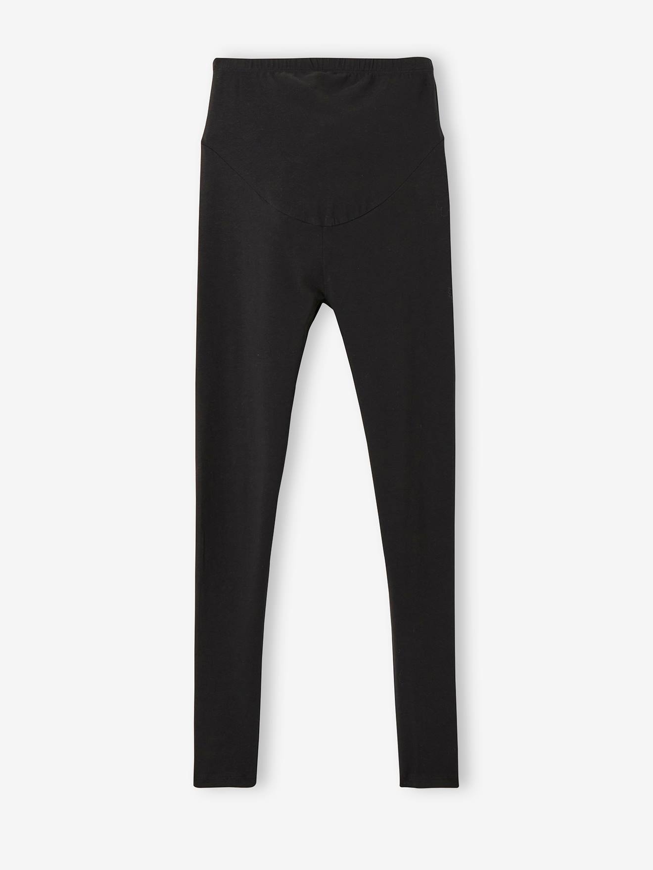 Lot de 2 leggings de grossesse en maille stretch lot noir et gris