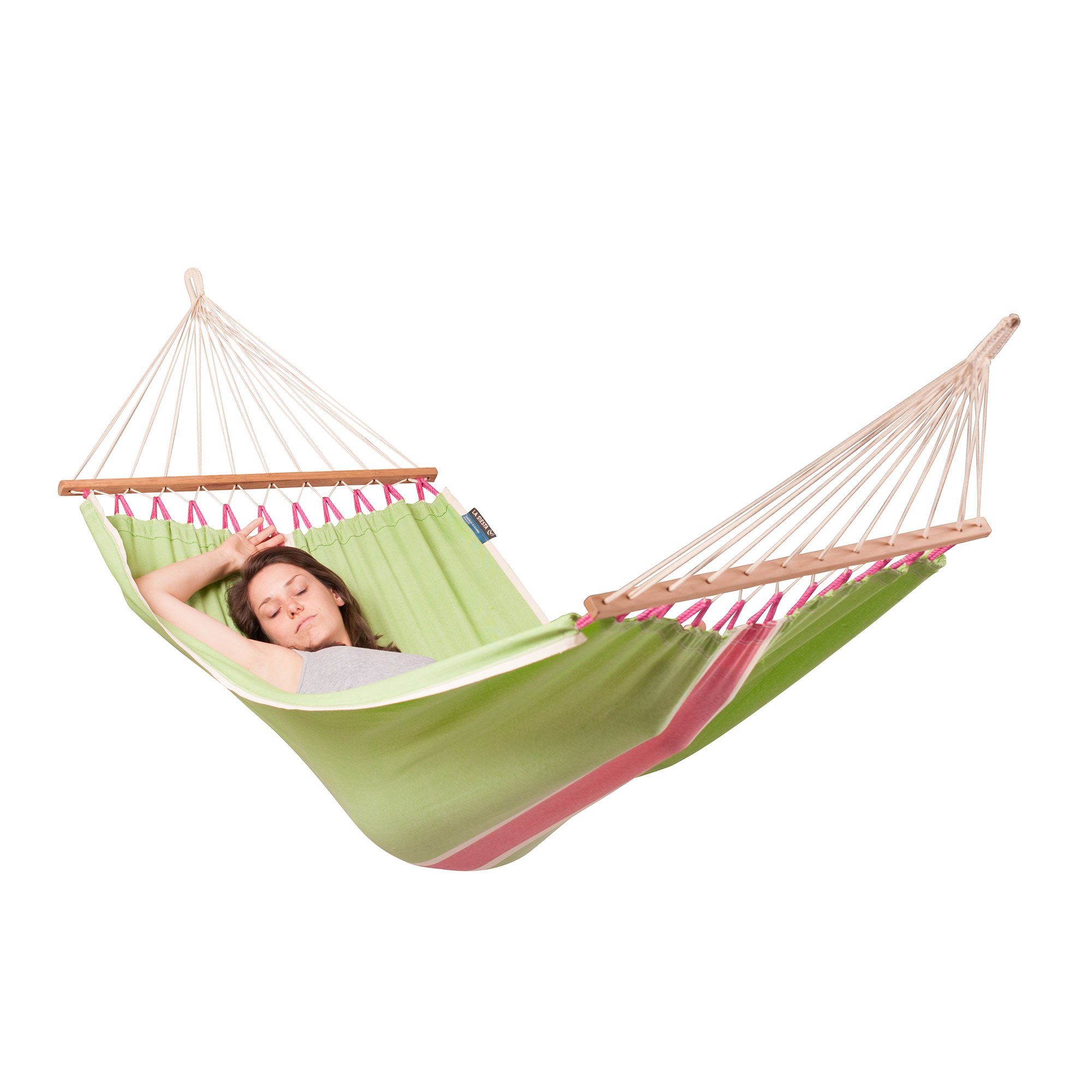La Siesta Stabhängematte Single-Stabhängematte FRUTA kiwi wetterfest - LA SIESTA, Hochwertige Qualität