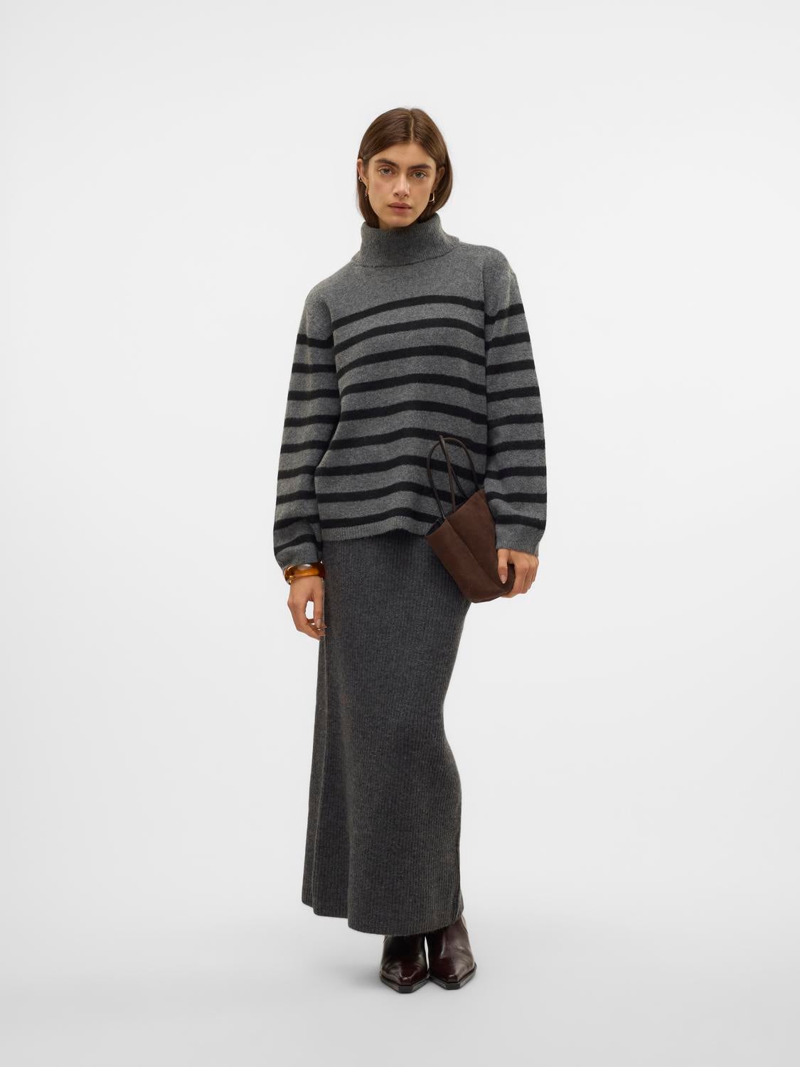VMMAY Hohe Taille Langer Rock