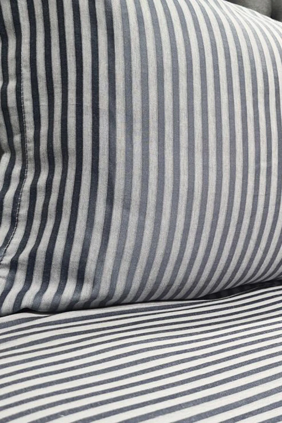 Çeyiz Diyarı  Zebra-Doppelbettbezug-Set, 6-teilig, Grau
