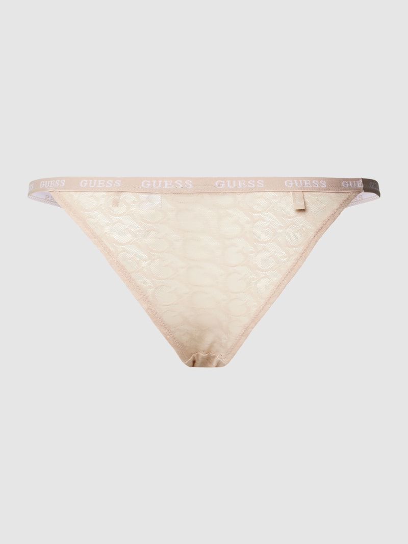 String in semitransparentem Design Modell 'EDYTHA' in beige