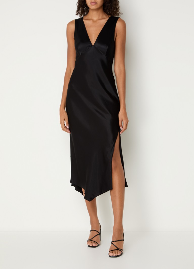 Rails Monique satin dress with slit