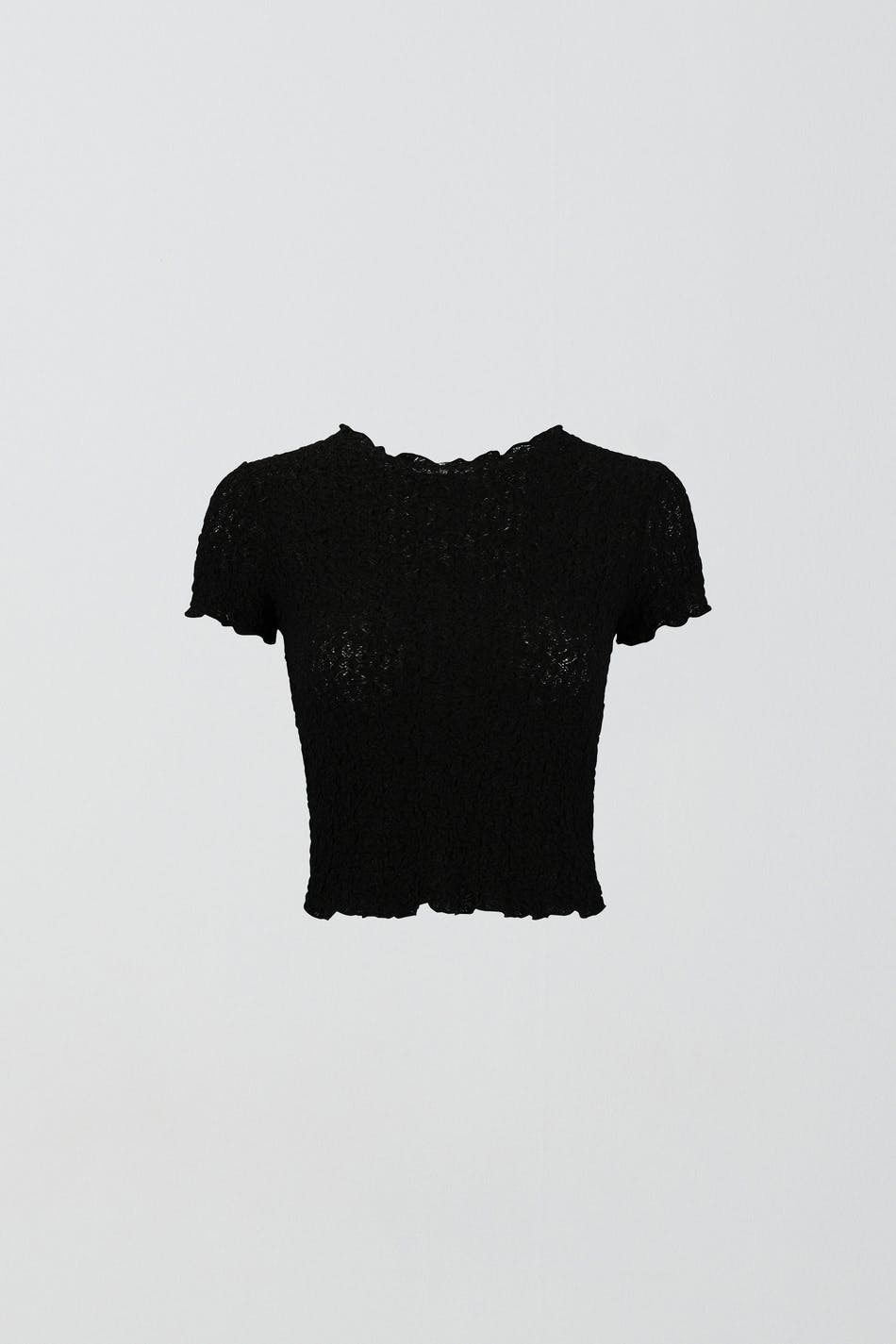 Cropped lace top