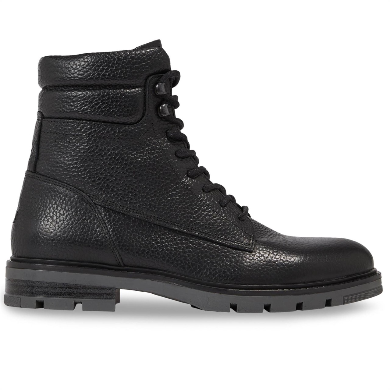 TOMMY HILFIGER Freizeit Schnürer schwarz WARM PADDED HILFIGER LTH BOOT