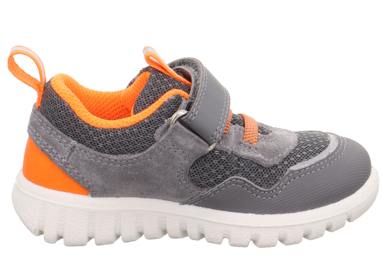 SPORT7 MINI - Hellgrau/OrangeSneaker low mit Klettverschluss