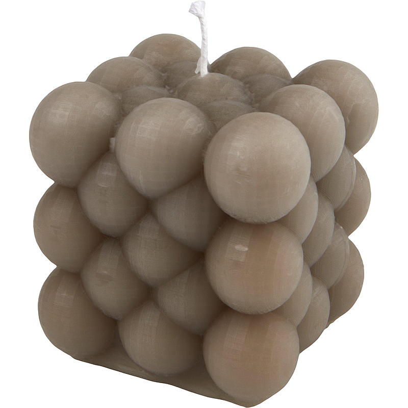 Lys 6,5 cm kube boble