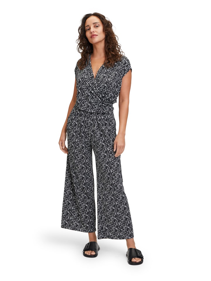 Vera Mont Jumpsuit in Schwarz/ Weiß günstig kaufen