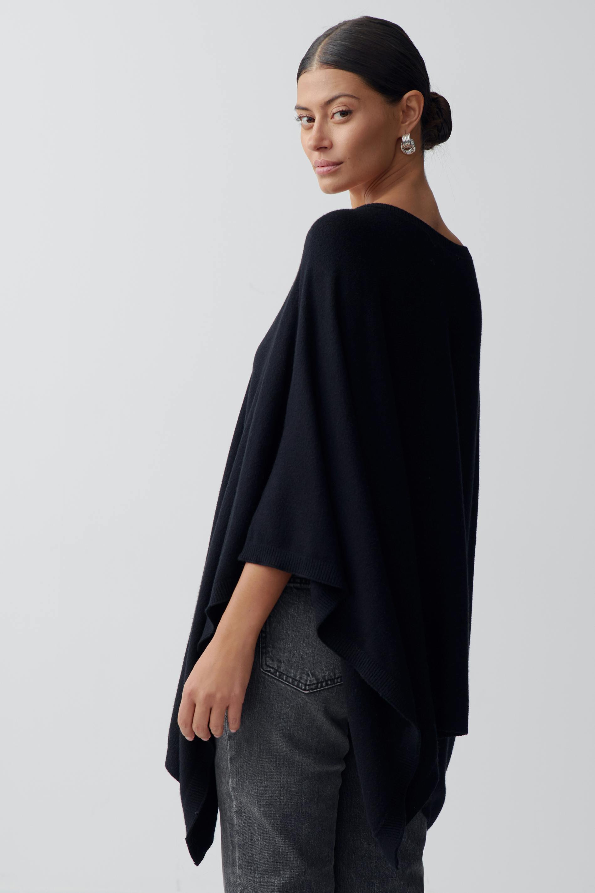 Knitted poncho