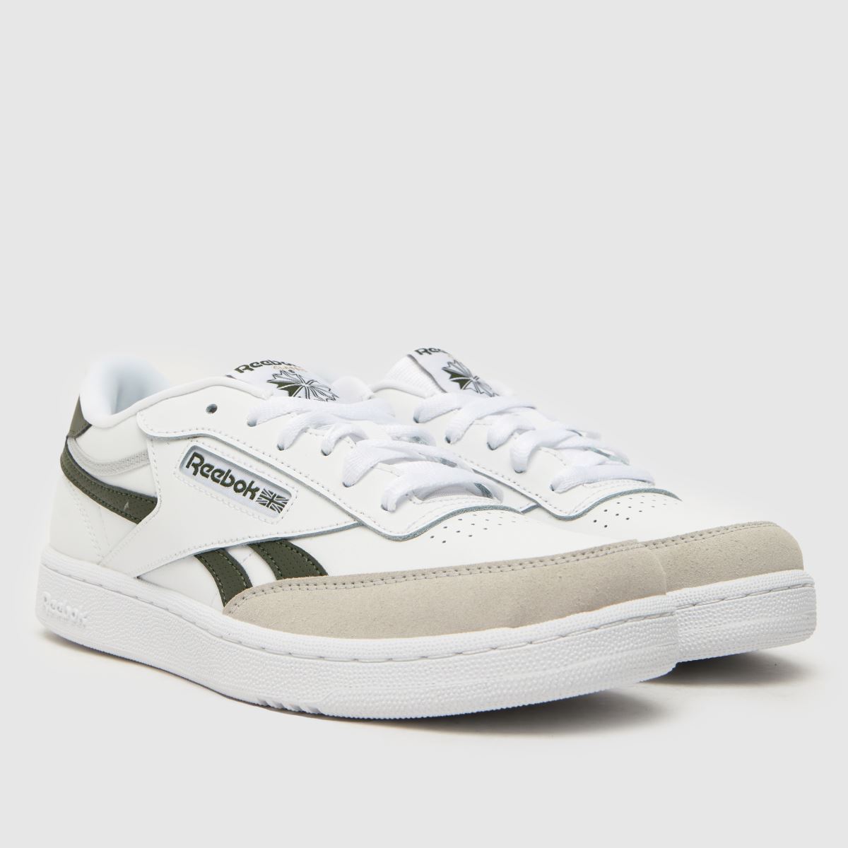 Bílozelené chlapecké tenisky Reebok Club C Revenge pro mládež