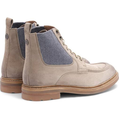 Lottusse Taupe Hirsch Wildlederstiefel