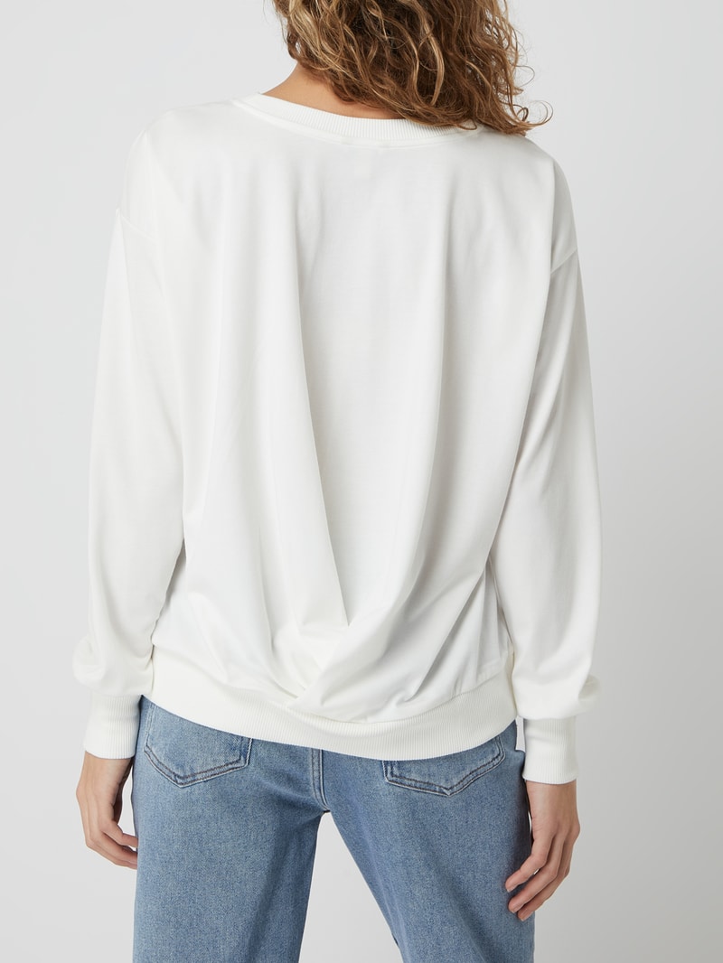 Sweatshirt mit Modal-Anteil in offwhite