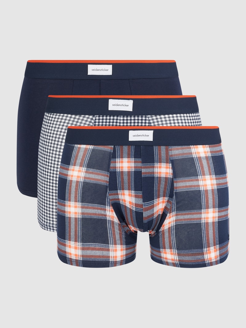 Trunks mit Stretch-Anteil im 3er-Pack in marineblau