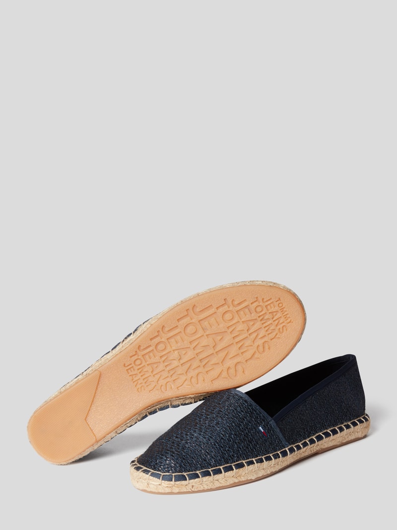 Espadrilles mit Logo-Details in dunkelblau