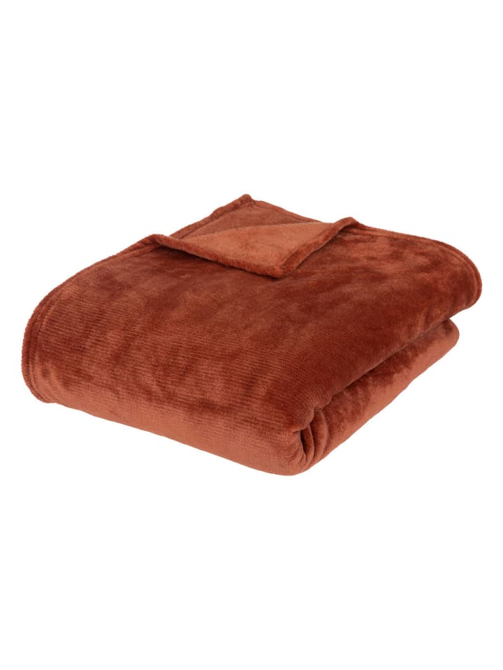 Atmosphera Créateur d'intérieur Fleecedecke in braun günstig kaufen onesize
